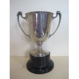 A silver twin handled trophy, by Mappin and Webb, Sheffield 1930 for the East Anglian council of
