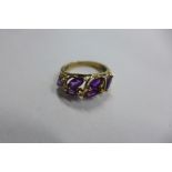 A 9ct gold dress ring, size M, approx 2.6 grams, in good condition