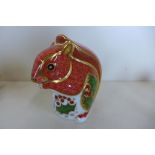 A Rowal Crown Derby paperweight - Squirrel - good condition