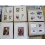 Three Victorian Carte de Visite photograph albums, some named
