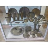 A collection of Eastern and Islamic metal ware 38 pieces in total