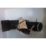 A pair of ladies BVLGARI sun glasses, as new with canister, box, sleeve and booklet, retail price £