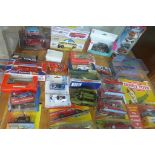 A collection of assorted die-cast vehicles, including a Corgi Supertoys Leyland Octopus tanker,