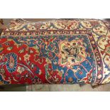 Ahand knotted woollen Qom rug - 205cm x 140cm