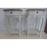 Two painted bedside chests