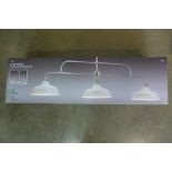 A Next Oxford three light, ivory pendant bar, still boxed - original cost £95