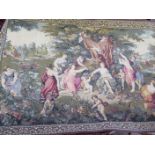 Two Flemish machine made tapestries of classical scenes, 133cm x 197cm