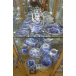 A good selection of blue and white dinner ware, to include Copeland Spode Italian, Spode Italian