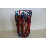 A large Murano glass vase, 35cm tall - in good condition