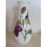 A Moorcroft vase, 28cm tall - overall crazing but generally good