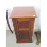 A late Victorian mahogany bedside cupboard