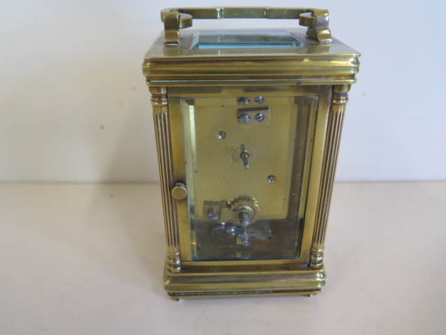 A French carriage clock, in good condition and running - Image 2 of 3