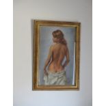 Robert Van Cleef, French 1914-2006 - pastel, semi nude - 54x38cm