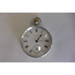 A silver pocket watch by Alfred and son, Gt Yarmouth, hallmarked Birmingham 1900, not working