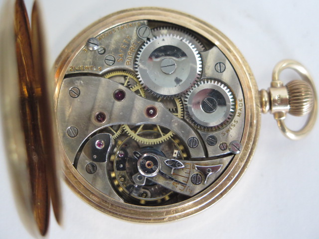 A 9ct yellow gold pocket watch, 50mm wide, total weight approx 78.5 grams - runs with back open - Image 5 of 5
