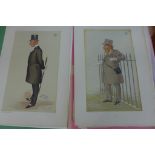 Nineteen Vanity Fair magazine, 1869-1914 caricature supplements, Unframed - Turf Devotees