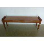 A Victorian style oak window seat - made by a local craftsman to a high standard - 51cm tall x 146cm