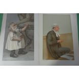 Eighteen Vanity Fair magazine 1869-1914 - caricature supplements, unframed, Mixed Selection