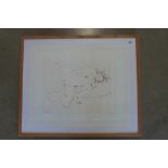 An Etching entitled Alison by Bryan Kneale, signed and dated 92 - A/P artist proof with a Royal