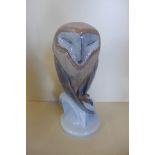 A Royal Copenhagen China Barn Owl reference No 273 - designer Christian Thomsen, height 22cm, date