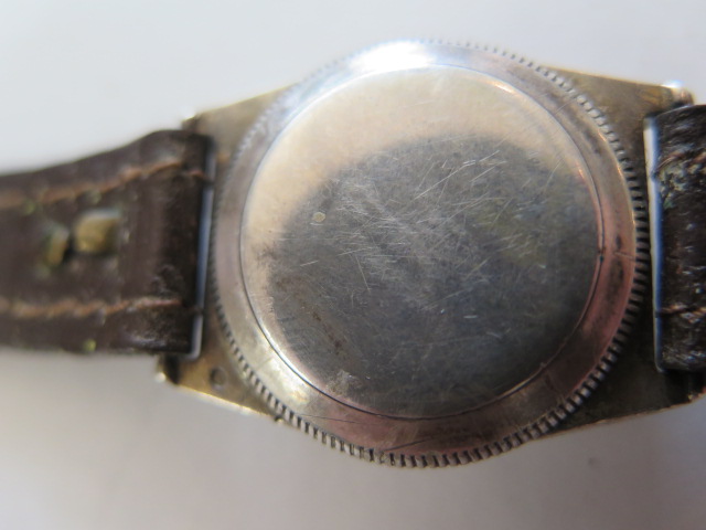 A rare vintage Harwood perpetual chrome plated rectangular wrist watch, John Harwood credited for - Image 3 of 6