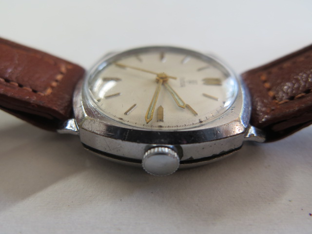 A good Rolex Tudor steel cased wrist watch, cushion shape case, diameter 29mm circular dial, - Image 3 of 9