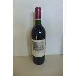 A bottle of 1992 Chateau Duhart Milon, Grand Cru Classe Pauillac red wine, level to base of neck