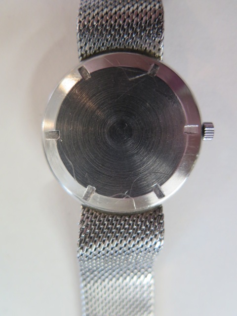 A gents steel cased IWC wrist watch and bracelet, the circular brushed steel finished dial with - Image 4 of 7