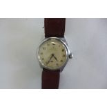 A vintage Rolex Oyster Royal stainless steel gents manual wind wristwatch, with secondary dial,