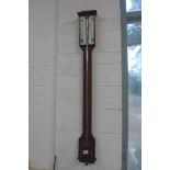 A stick barometer by Negretti and Zambra London, 101cm tall