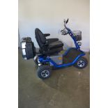 An Horizon Aztec electric mobility scooter, reg VU11 FLA, with rear luggage box, bought in 2015
