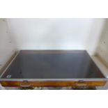 A counter top glazed cabinet, ideal for jewellery, 88x50x9cm