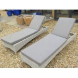 A pair of Bramblecrest Chiltern Sun loungers, ex-display