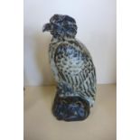 A Royal Copenhagen China Sea Eagle reference No 22605 - designer Karl Larsen, height 20.5cm, date