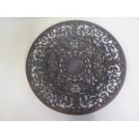 A mid-19th century cast iron charger/fruit dish by Coalbrookdale, circa 1850-60