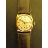 A gents vintage Rolex Sport gold cased wristwatch, case stamped .375 for 9ct, standard Rolex