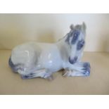 A Royal Copenhagen China Lipizzaner Mare, Spanish rinding School, Vienna - reference No 5690 -