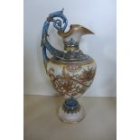 A Worcester Ewer jug, No 1309 - Rd No 111573 - 27cm tall, in good condition