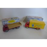 Two boxed Dinky toys, Big Bedford lorry 408 and Big Bedford van Heinz 923 - both with some play wear
