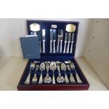 A Viners eight setting 58 piece Kings Royale canteen of cutlery, some usage marks, no damage