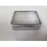 A Georgian silver lidded box, possibly London 1805/06 - 8x7x3cm - approx 4.4 troy oz, some small