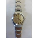 A gents stainless steel Rolex Oyster Speedking Precision wristwatch, fitted with original