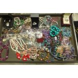 An assortment of costume and other jewellery