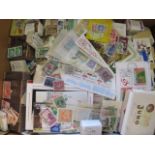 A large collection of loose and on piece world stamps including MNH, MM and fine used with miniature