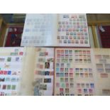 Three stamp albums of world stamps