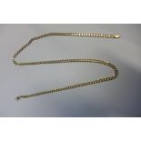 A 9ct gold curb chain, fully hallmarked length 61cm, weight 13.1 grams, good condition, clasp good