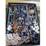 A large collection of costume jewellery, all good/fair used condition