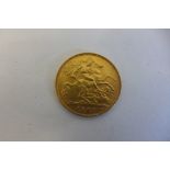 A Edward VII gold half sovereign, dated 1907