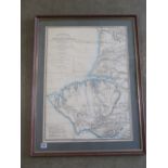 James Wyld a framed map of Siege of Sevastopol entitled The Environs of Sevastopol with the