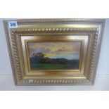 An oil on panel entitled Verso New Forest Scenery, Fredrick Golden Short ,signed bottom left